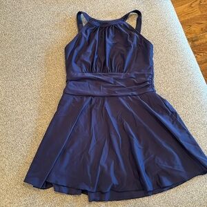 Navy Blue Swim Dress